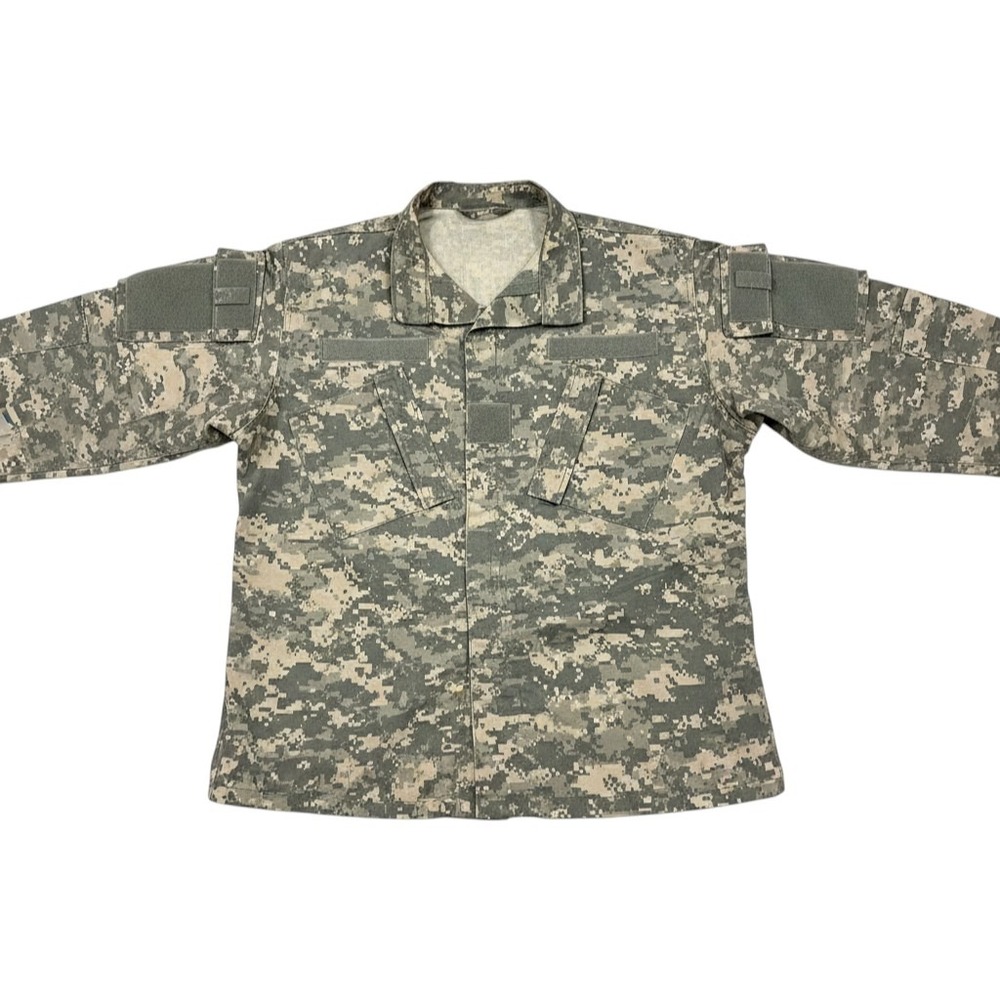US Army Combat Uniform ACU Digital Camo Field Jacket Coat Large Long UCP Tactica